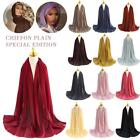 Good Quality Chiffon Hijab Head Scarf Wrap Summer Shawl Muslim Ladies 