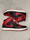 Nike Air Jordan 1 Retro Mid Bred Black red Alternative Sneakers Size 13