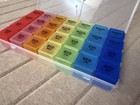 7-day Weekly Pill Box Organizer Case Am pm Medicine Removable