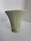 Vintage Mccoy Pottery Floraline Usa 453 Green Matte Glaze Planter vase