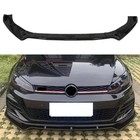 Front Lip Spoiler For Vw Golf Gti R R-line Gti Mk7 Mk7 5 Model-gloss Black