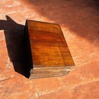 Antique Vintage Primitive Solid Wood Saltbox  Rustic Fireplace Decor 