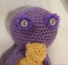 Crochet Bird Amigurumi Purple Stuffed Handmade Animal Plush Doll Toy 13-3 4  T