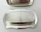 Poole  olde English  Silverplated Covered Butter Dish  model 5011  With Liner