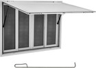 Concession Window With Sliding Screen Windows   Awning Door lock For Food Trucks