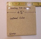 1 Pc  Oatmeal 4-3 8  Gloss Ceramic Tile By Wheeling Co  Speckled Beige-brown Usa