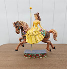 Jim Shore Belle Disney Princess Of Knowledge Carousel Horse Beauty   The Beast
