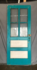 Antique Vtg Shabby 32x79 Solid Wood 4 Lite Glass Entry Door Old Chic 505-24b