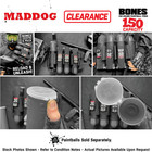 Clearance Maddog 150 Round Bones Paintball Pod - Smoke - 6 Pack