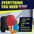 Professional Ping Pong Paddle Sets - 2 Player Or 4 Player Table Tennis Paddles  