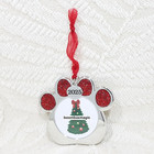 2025 Christmas Tree Ornament Photo Picture Frame Pet Paw Dog Or Cat