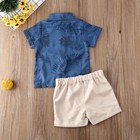 Toddler Kids Baby Boy Gentleman Clothes Shirt Tops Shorts Pants Summer Outfit