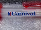 Carnival Cruise Line Clear Red Blue Advertising Ballpoint Pen