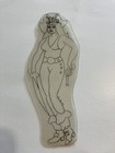 Vintage 1950   s Pinup Acetate Tattoo Stencil