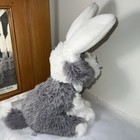 Fao Schwarz Plush 12  Sheepdog Puppy Dog Plush Animal Easter Bunny Ears Nwt Read