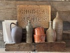 Antique 19th Century Large French Stoneware Bottle