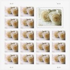 100 Forever Stamps White Rose 5 Sheets Wedding   free Priority Shipping  