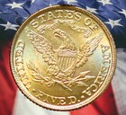 1900  5 Five Dollar Liberty Head Half Eagle Gold Plated Novelty Coin Restrike