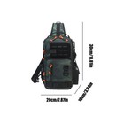 Fishing Lure Backpack Waterproof Large Capacity Shoulder Bag Portable Sling Bag