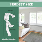 Blulu 20 Pieces 2 Inch Clear Valance Clips Hidden Window Mini Blind Clips For Wo