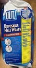 Out  Pet Care Disposable Male Dog Diapers Absorbent Wraps With Leak Proof 12 Ct