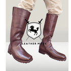 Handmade Stove Pipe Boots Genuine Leather Common Boot 1847-1900
