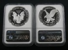 2021 W Type 1   2022 W Proof American Silver Eagles Ngc Pf70 2 Coin Set