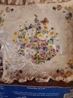 Janlynn Candlewicking Embroidery  wildflowers And Butterfly  14x14  Pillow Kit 