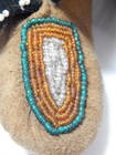 Antique Lenape   Delaware   Indian Beaded Baby Moccasins - Rare To Find