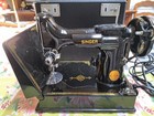 1948 Singer 221 Featherweight Sewing Machine  Case    Accessories