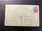 1914 British Tonga Postcard Cover Vavau To Braunschweig Germany