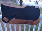 31  X 32 X 3 4  Black Impact Gel Saddle Pad Air Flow Spine