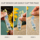 6 Pieces Metal Clip Bookmarks For Women  Golden Hollow Butterfly Bookmark Monet