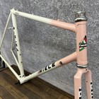 Vintage Miele Condor Racing Bike Frame 56cm Lugged Steel Pink Canada 700c 123