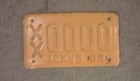 Vintage Texas 1955 Sample License Plate Xx0000