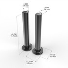 Surround Sound Bar 4 Speaker System Wireless Subwoofer Tv Home Theater 2 In 1