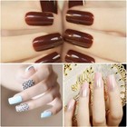 1000pcs Full Cover French Nail Tips Natural Acrylic False Nails Set - White