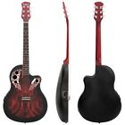 Glarry Gt102 41  Full-size Sunset Red Spruce Cutaway Acoustic-electric Guitar