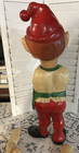 Vintage Elf Blow Mold With Lantern Light 50s Christmas 22  Pixie Gnome Mcm Decor