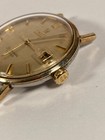 Vtg 1960s Omega Automatic Seamaster Deville Mens Watch Date 14k Bezel   Ss