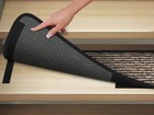 Set Of 15 Attachable Carpet Stair Treads Black Ripple Runner Rugs