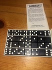 Vintage Crisloid Classic Black Set Of 28 Dominoes