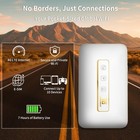 M5 Mobile Hotspot For Travel  1gb Monthly Free Global Data  White   Portable    
