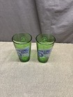 Lot Of 2 Rolling Rock Extra Pale Green Beer Glasses Latrobe Brewing Co 
