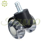 Set Of 5 2 Inch Office Chair Caster Rubber Swivel Wheels Replacement Heavy Duty