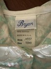 Vtg Estate Bryan 18 Months Girl Toddler Baby Floral Dress Pink Green W Lace