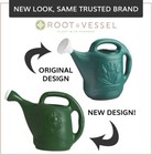 Novelty Root And Vessel Plastic Indoor Outdoor Watering Can  Green  2 Gallon