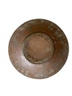 Antique Forged Turkish Ottoman Engraved Etched Copper Tinned Plate Dish