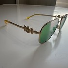 New Versace Kids Sunglasses Vk 2002 10023r Gold green 52mm Authentic Kids