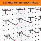 50pcs 2in Pegboard Hooks Metal Peg Board Tool Organizer Storage
